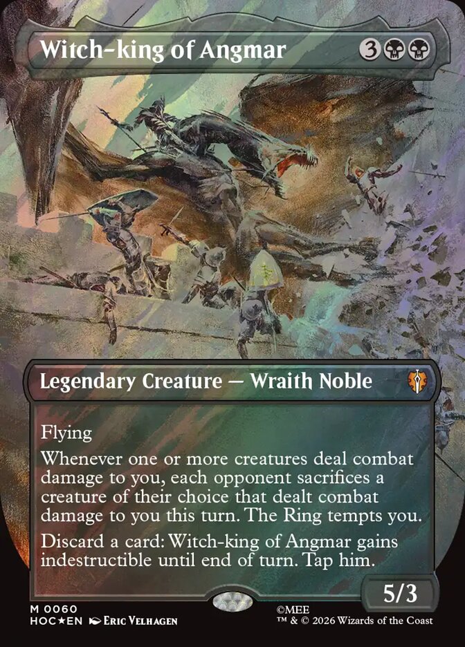 Witch-king of Angmar 60 (The Hobbit: Eternal-Legal)  - Borderless Surge Foil | Good Games Morley