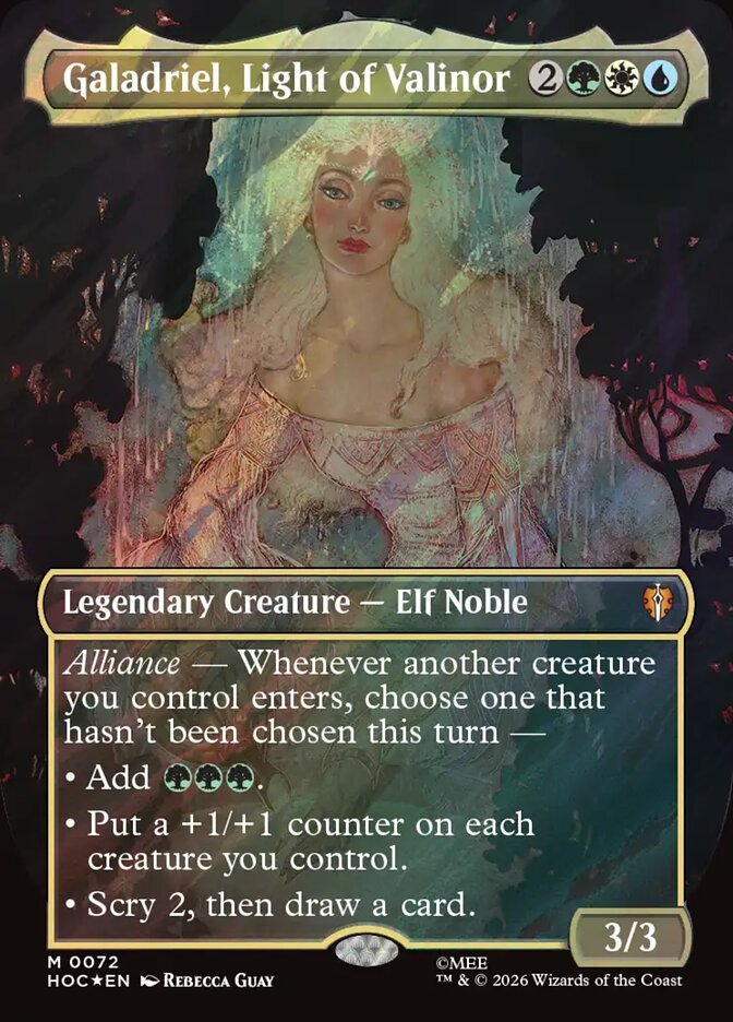 Galadriel, Light of Valinor 72 (The Hobbit: Eternal-Legal)  - Borderless Surge Foil | Good Games Morley