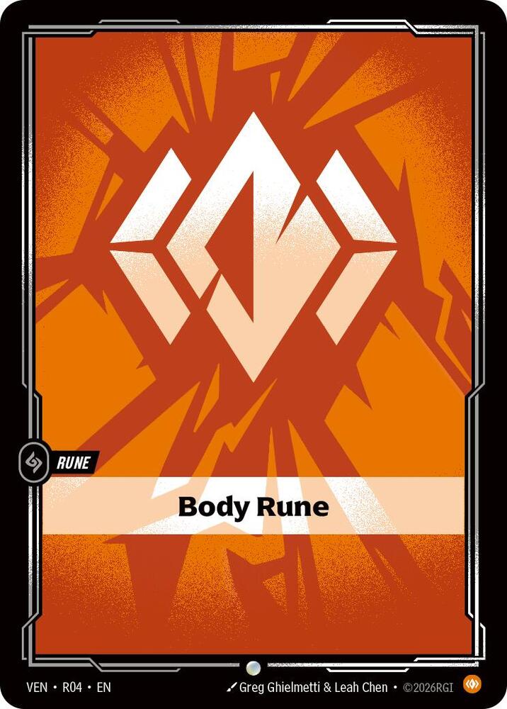 Body Rune R04 (Vendetta)  - Foil | Good Games Morley