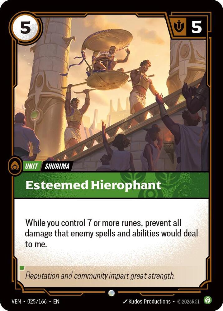 Esteemed Hierophant 025/166 (Vendetta)  - Foil | Good Games Morley