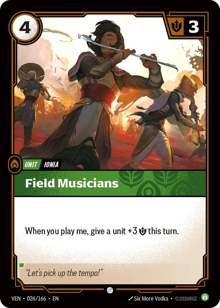 Field Musicians 026/166 (Vendetta)  - Foil | Good Games Morley