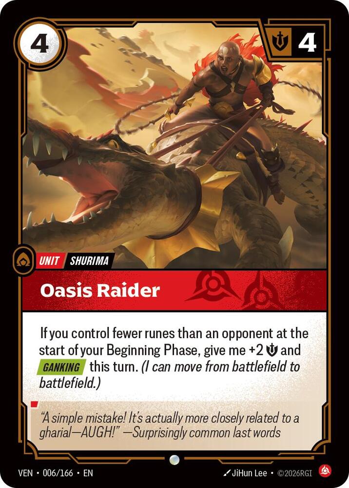 Oasis Raider 006/166 (Vendetta)  - Foil | Good Games Morley