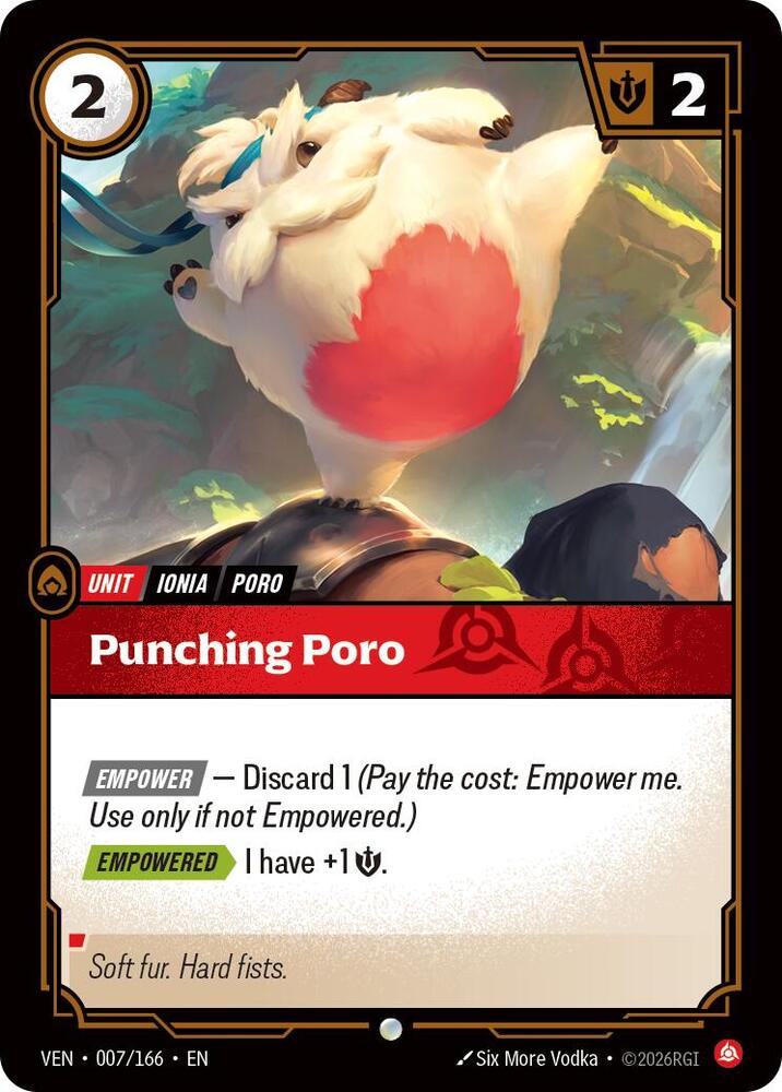 Punching Poro 007/166 (Vendetta)  - Foil | Good Games Morley