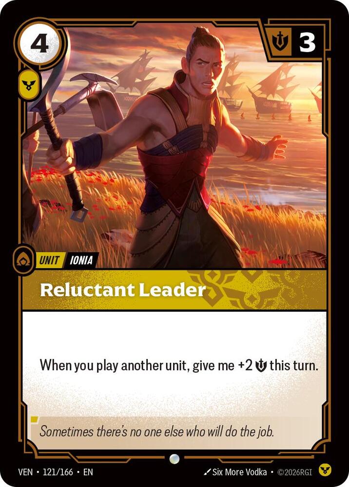 Reluctant Leader 121/166 (Vendetta)  - Foil | Good Games Morley
