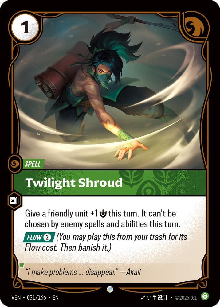 Twilight Shroud 031/166 (Vendetta)  - Foil | Good Games Morley