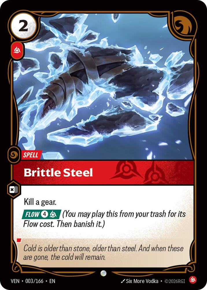 Brittle Steel 003/166 (Vendetta)  - Foil | Good Games Morley