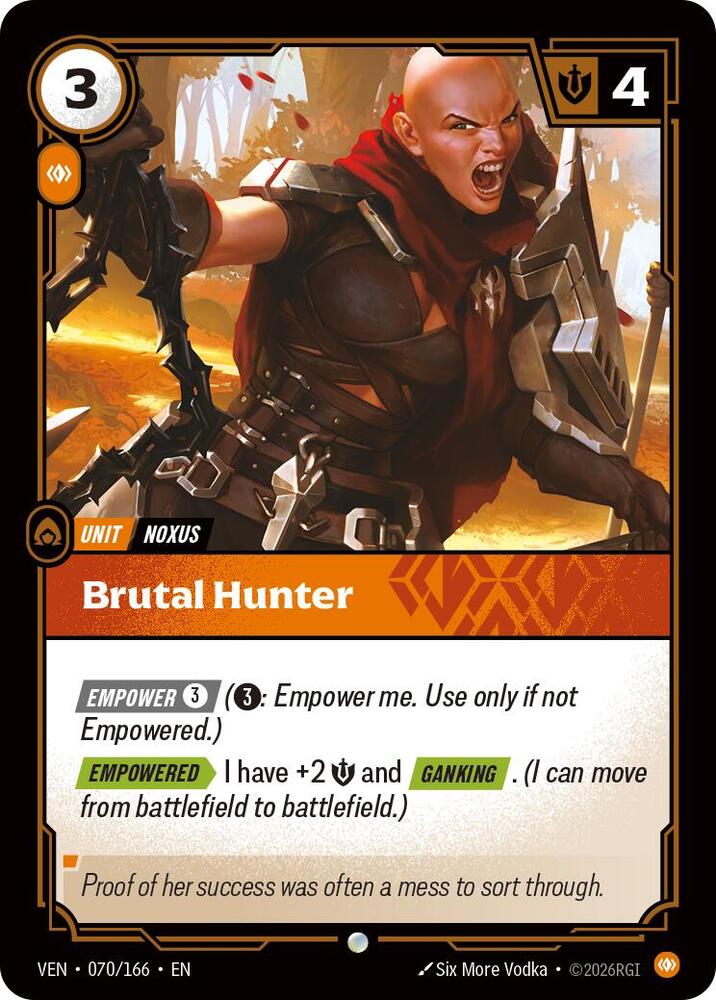 Brutal Hunter 070/166 (Vendetta)  - Foil | Good Games Morley