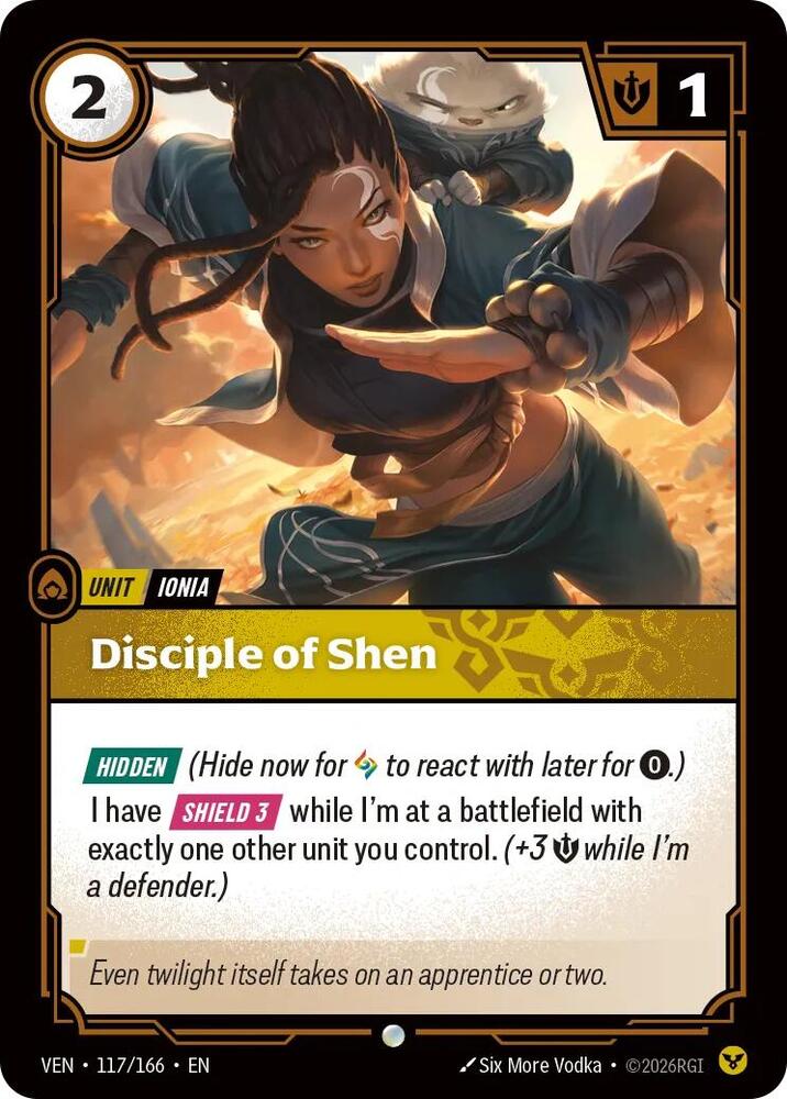 Disciple of Shen 117/166 (Vendetta)  - Foil | Good Games Morley