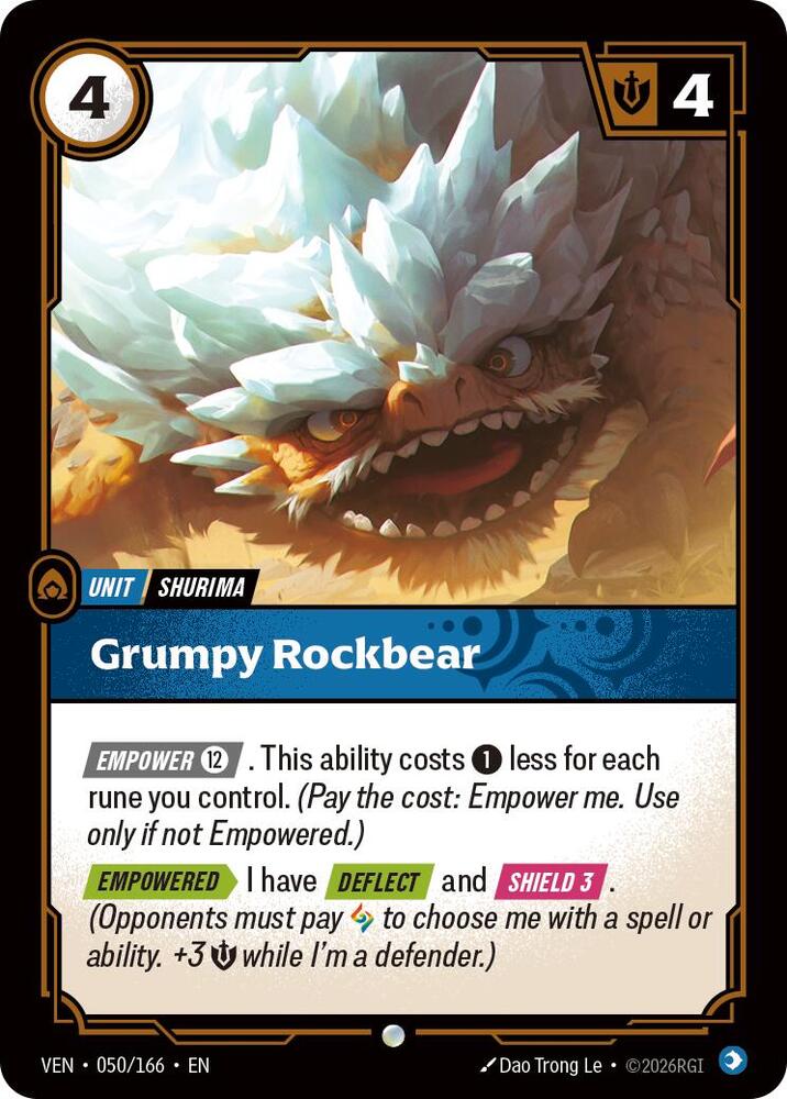 Grumpy Rockbear 050/166 (Vendetta)  - Foil | Good Games Morley