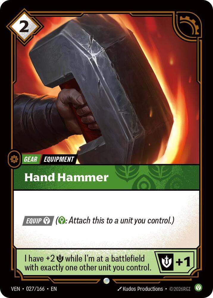 Hand Hammer 027/166 (Vendetta)  - Foil | Good Games Morley