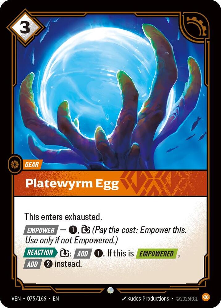 Platewyrm Egg 075/166 (Vendetta)  - Foil | Good Games Morley