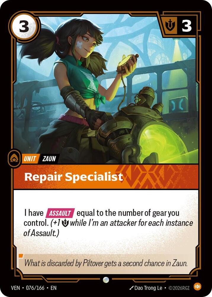 Repair Specialist 076/166 (Vendetta)  - Foil | Good Games Morley