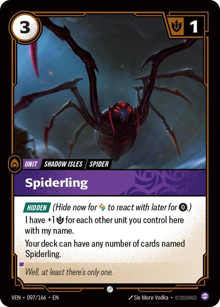 Spiderling 097/166 (Vendetta)  - Foil | Good Games Morley