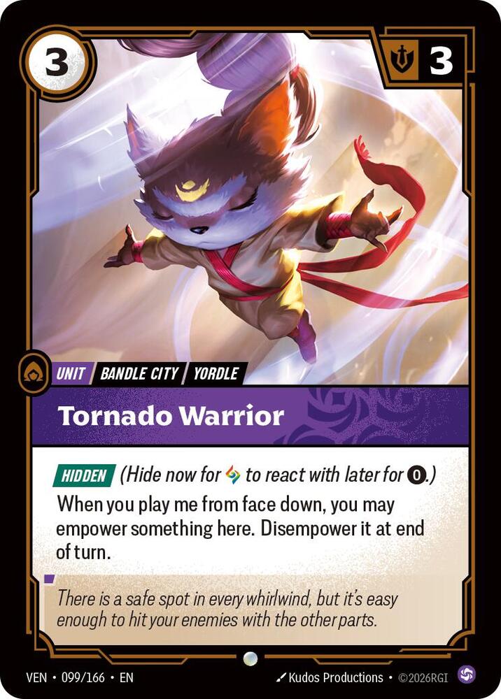 Tornado Warrior 099/166 (Vendetta)  - Foil | Good Games Morley
