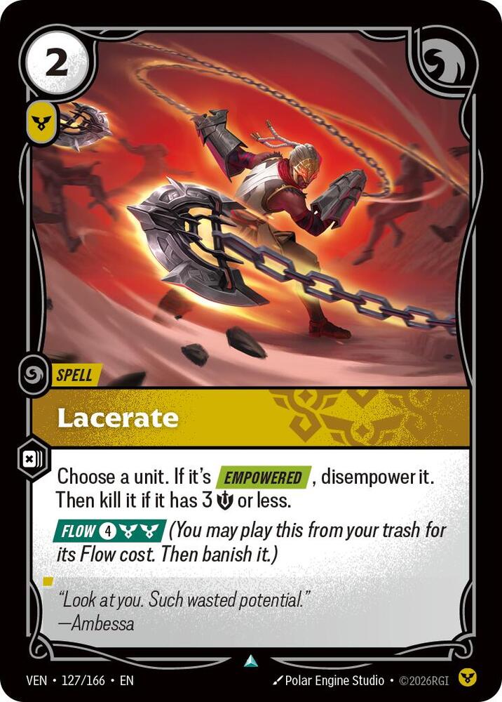 Lacerate 127/166 (Vendetta)  - Foil | Good Games Morley