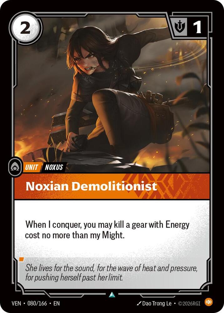 Noxian Demolitionist 080/166 (Vendetta)  - Foil | Good Games Morley