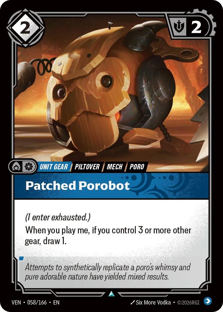 Patched Porobot 058/166 (Vendetta)  - Foil | Good Games Morley