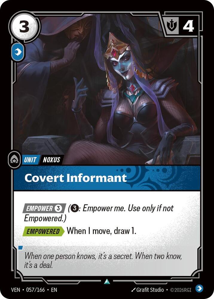 Covert Informant 057/166 (Vendetta)  - Foil | Good Games Morley