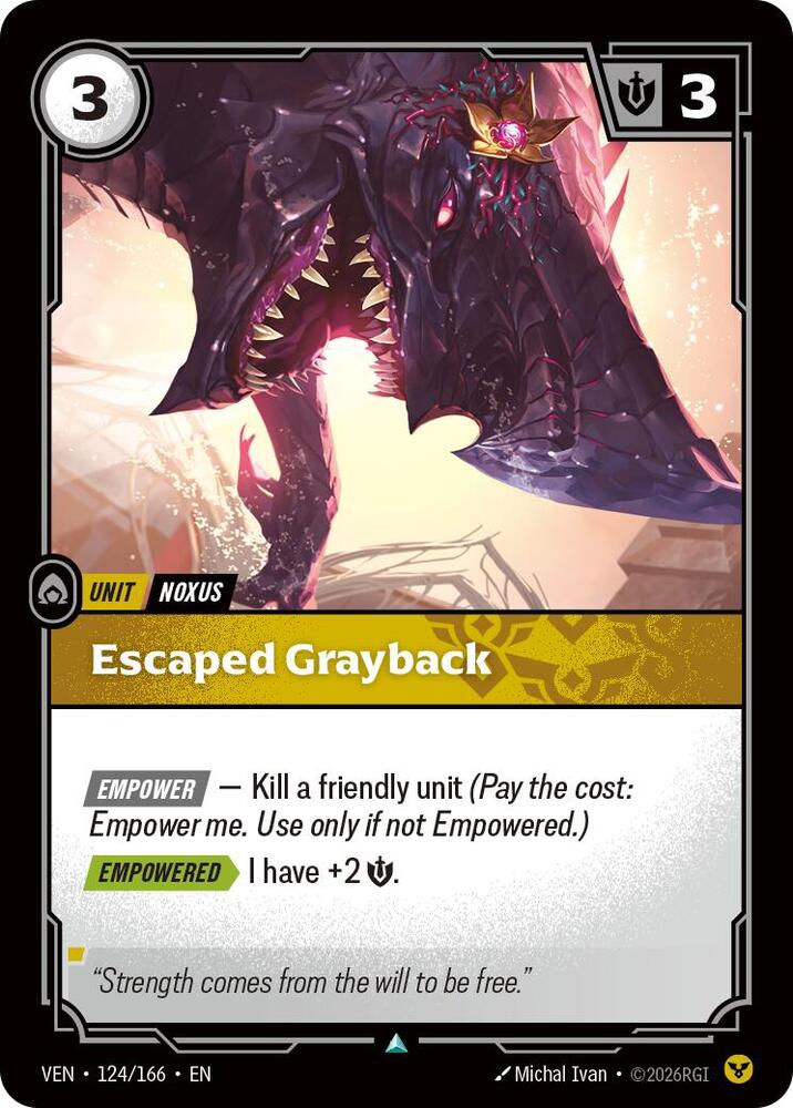 Escaped Grayback 124/166 (Vendetta)  - Foil | Good Games Morley