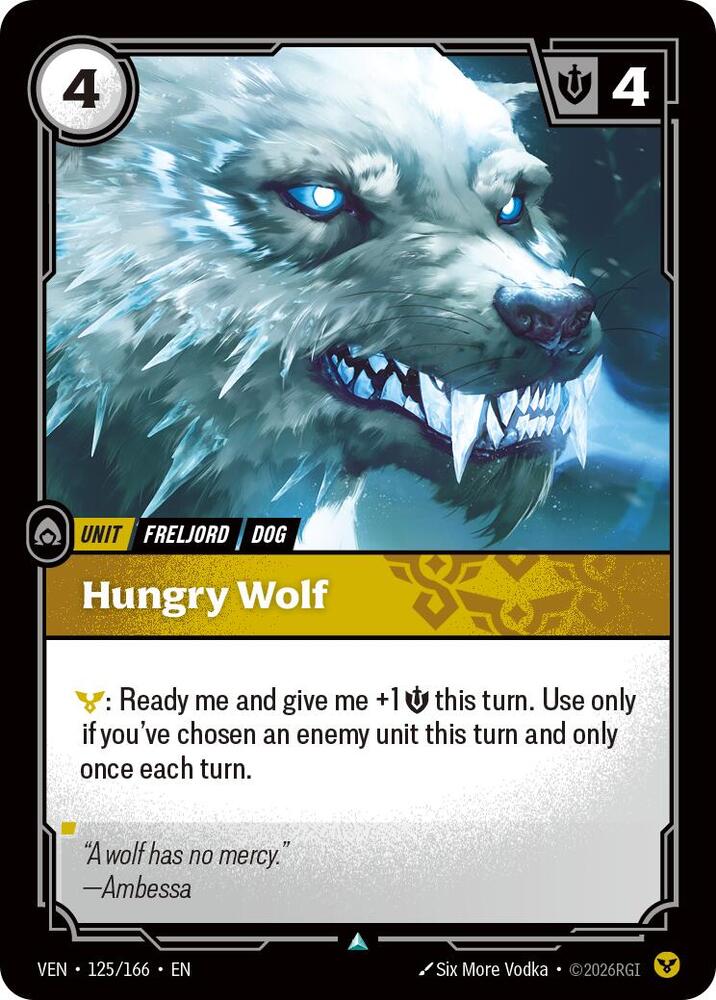 Hungry Wolf 125/166 (Vendetta)  - Foil | Good Games Morley