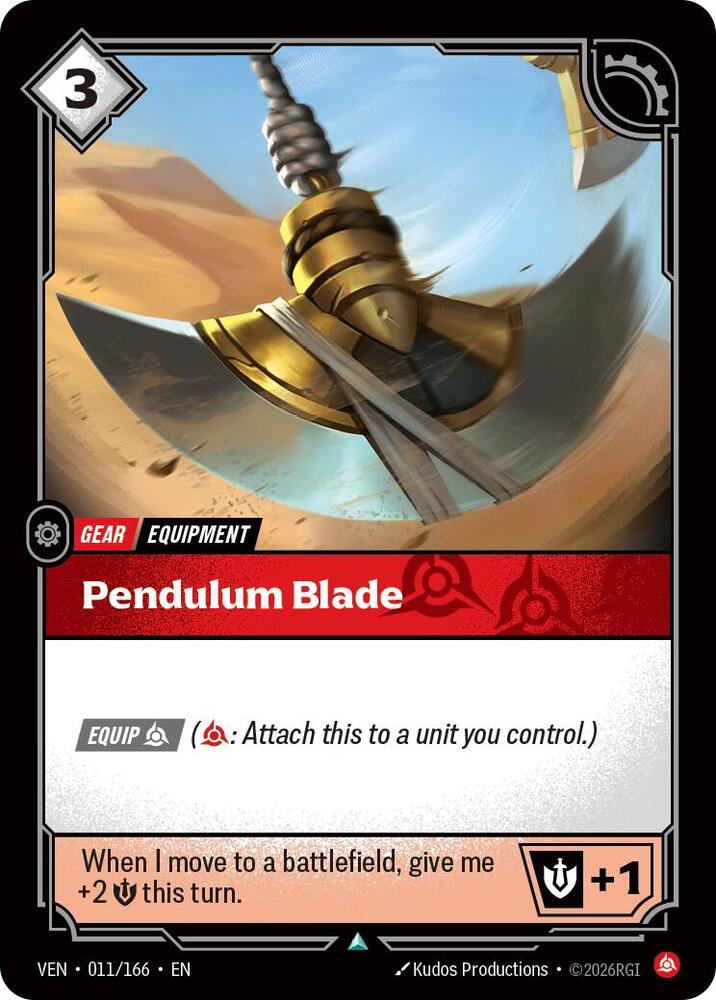 Pendulum Blade 011/166 (Vendetta)  - Foil | Good Games Morley