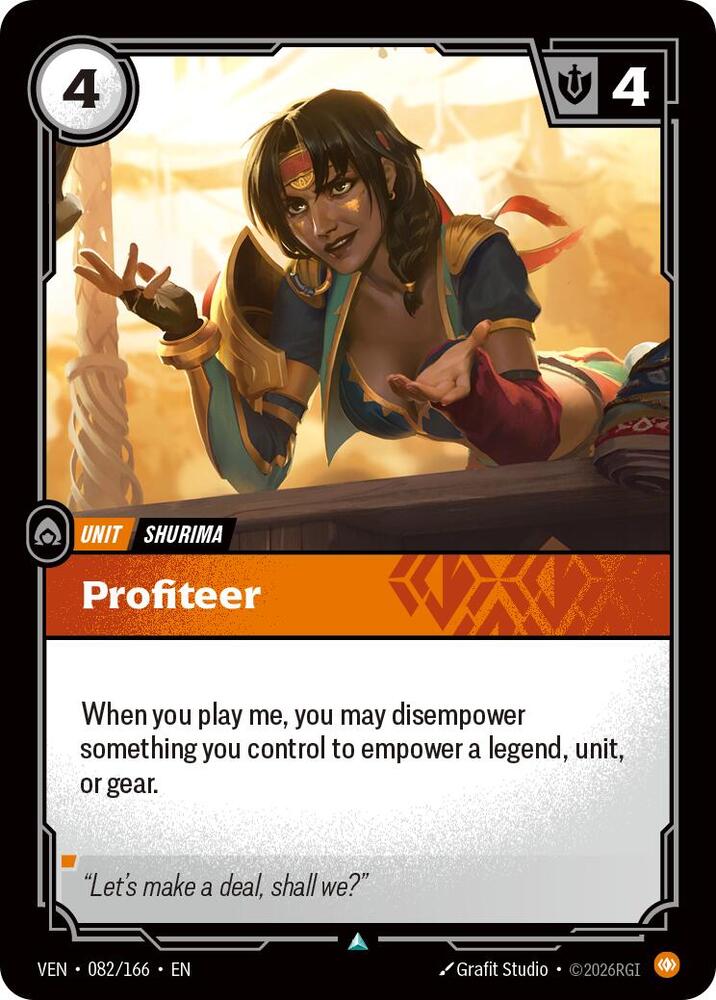Profiteer 082/166 (Vendetta)  - Foil | Good Games Morley