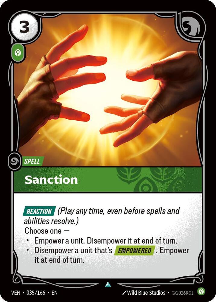 Sanction 035/166 (Vendetta)  - Foil | Good Games Morley
