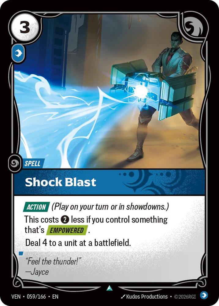 Shock Blast 059/166 (Vendetta)  - Foil | Good Games Morley