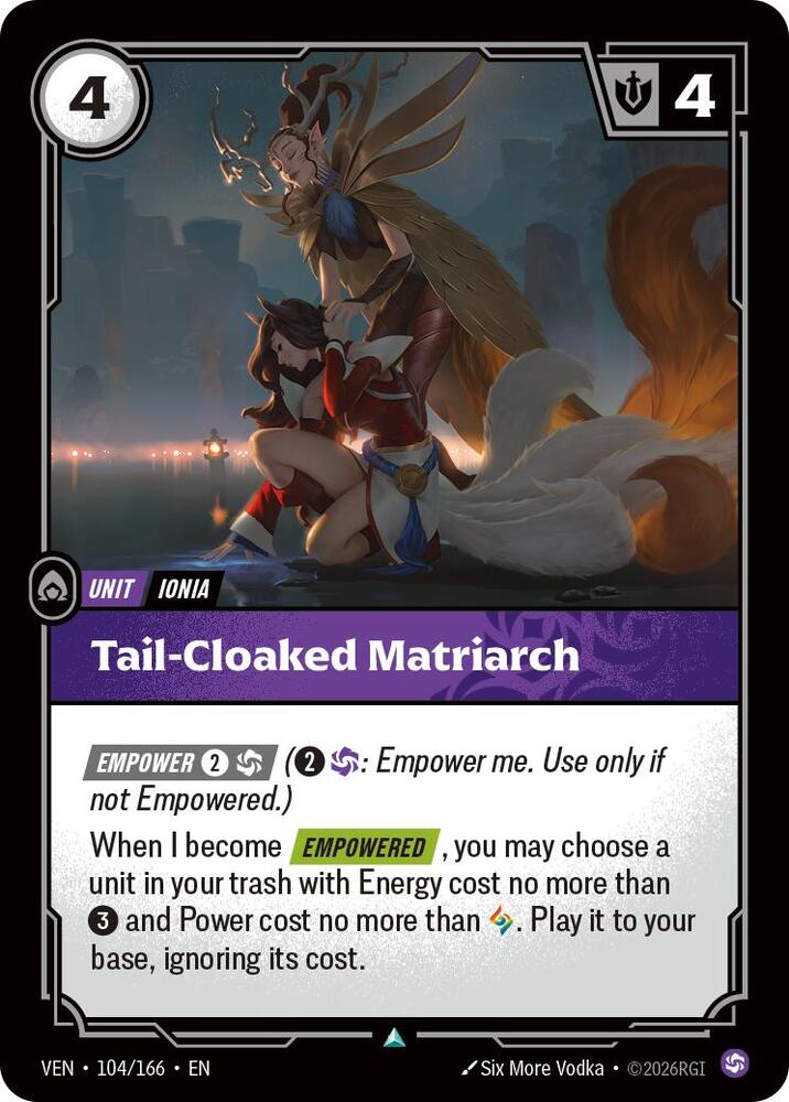 Tail-Cloaked Matriarch 104/166 (Vendetta)  - Foil | Good Games Morley