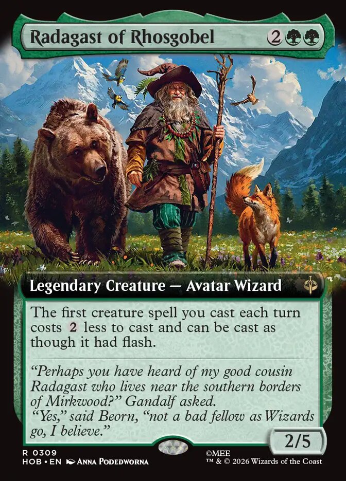 Radagast of Rhosgobel 309 (The Hobbit)  - Extended Art Foil | Good Games Morley