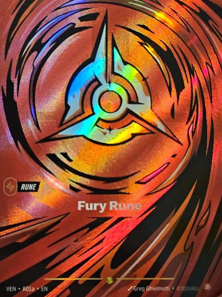 Fury Rune R01a (Vendetta)  - Foil | Good Games Morley