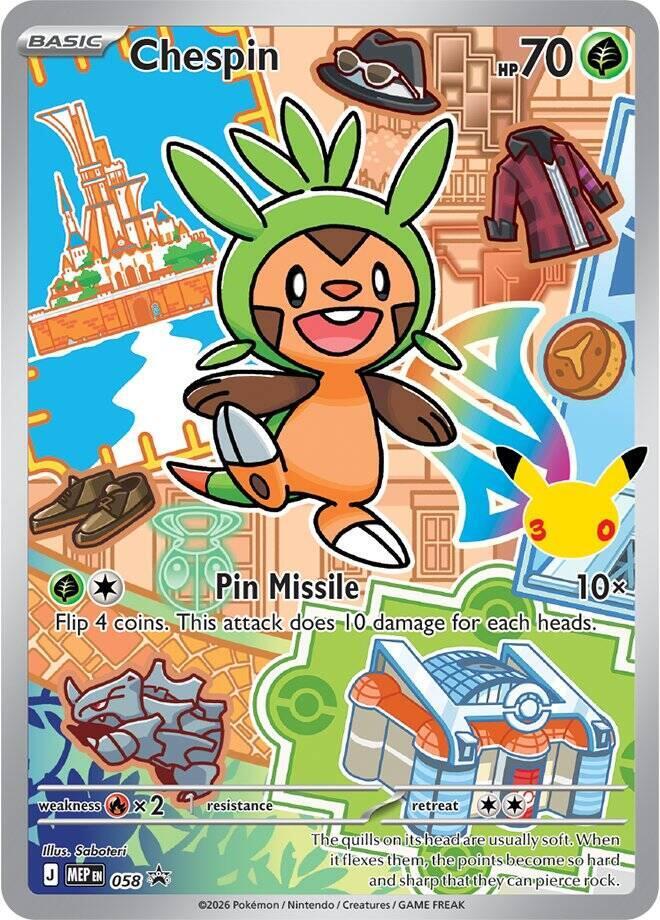 Chespin 058 (ME: Mega Evolution Promo)  - Holofoil | Good Games Morley