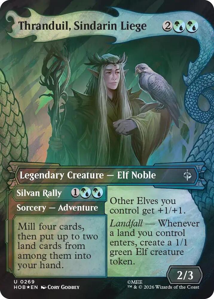 Thranduil, Sindarin Liege 269 (The Hobbit)  - Showcase Surge Foil | Good Games Morley
