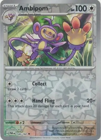 Ambipom 146/182 (SV04: Paradox Rift)  - Reverse Holofoil | Good Games Morley