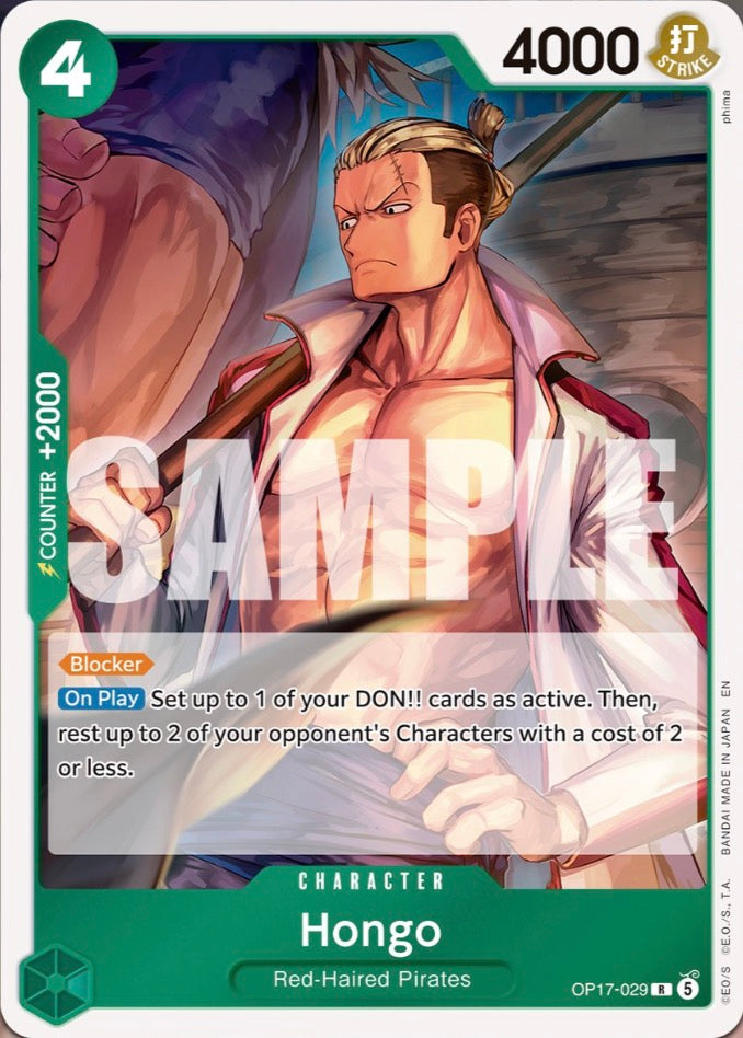 Hongo OP17-029 (The World's Strongest Warriors)  - Foil | Good Games Morley