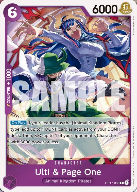 Ulti & Page One OP17-060 (The World's Strongest Warriors)  - Foil | Good Games Morley