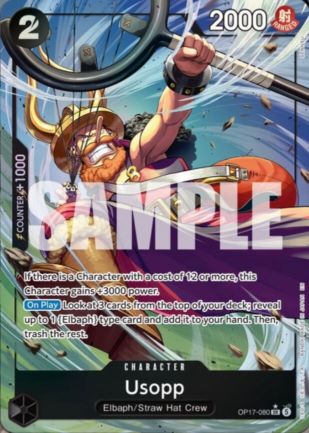 Usopp OP17-080 (The World's Strongest Warriors)  - Alternate Art Foil | Good Games Morley