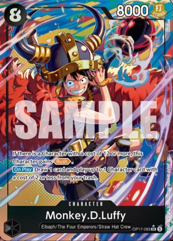 Monkey.D.Luffy OP17-093 (The World's Strongest Warriors)  - Alternate Art Foil | Good Games Morley