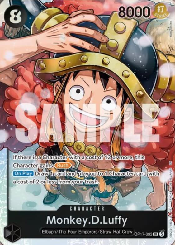 Monkey.D.Luffy OP17-093 (The World's Strongest Warriors)  - Foil | Good Games Morley