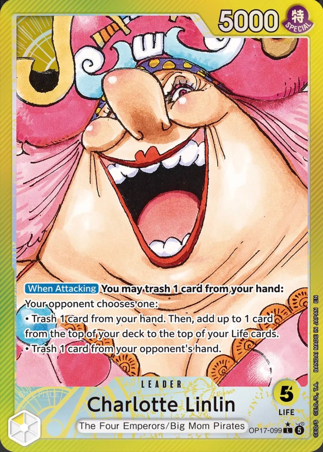 Charlotte Linlin OP17-099 (The World's Strongest Warriors)  - Alternate Art Foil | Good Games Morley
