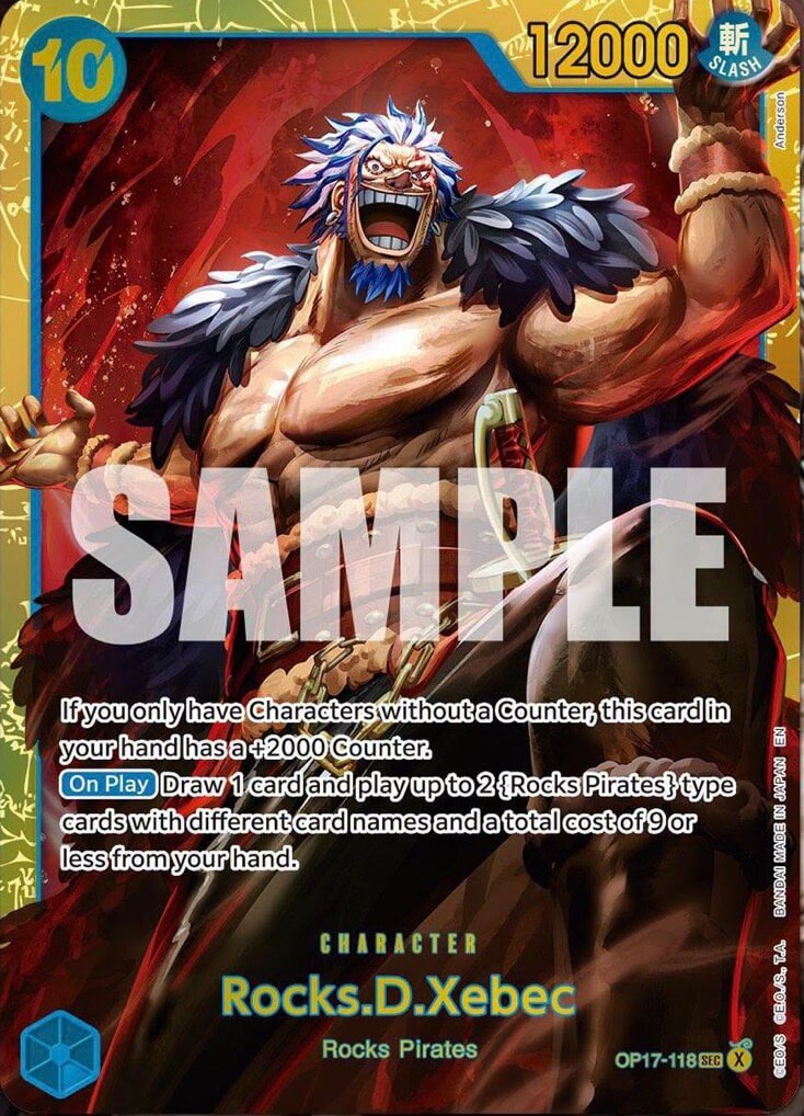 Rocks.D.Xebec OP17-118 (The World's Strongest Warriors)  - Foil | Good Games Morley