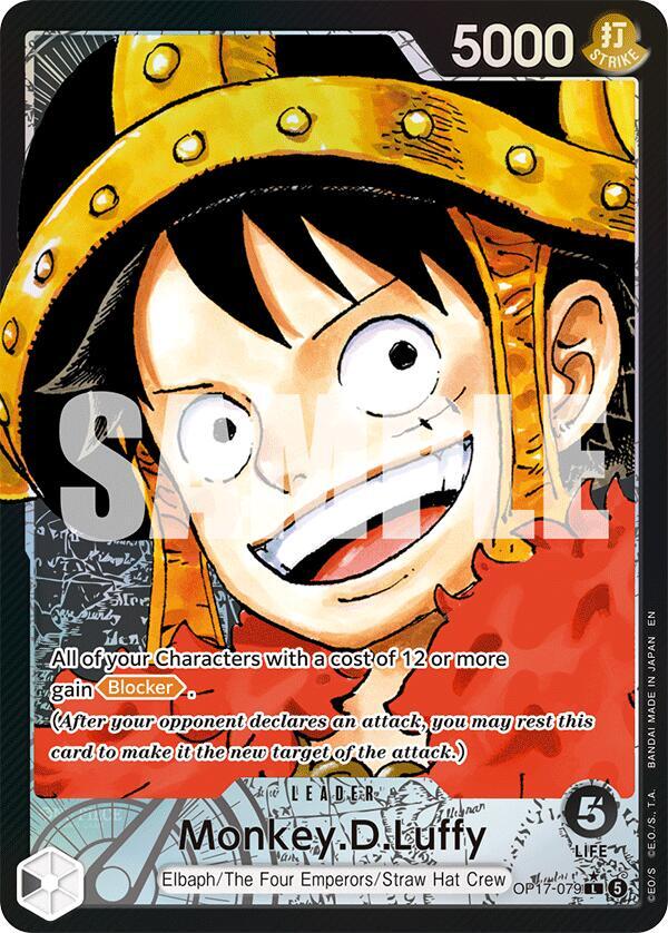 Monkey.D.Luffy OP17-079 (The World's Strongest Warriors)  - Alternate Art Foil | Good Games Morley