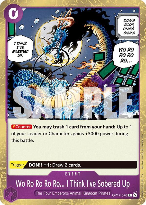 Wo Ro Ro Ro Ro... I Think I've Sobered Up OP17-076 (The World's Strongest Warriors)  - Foil | Good Games Morley