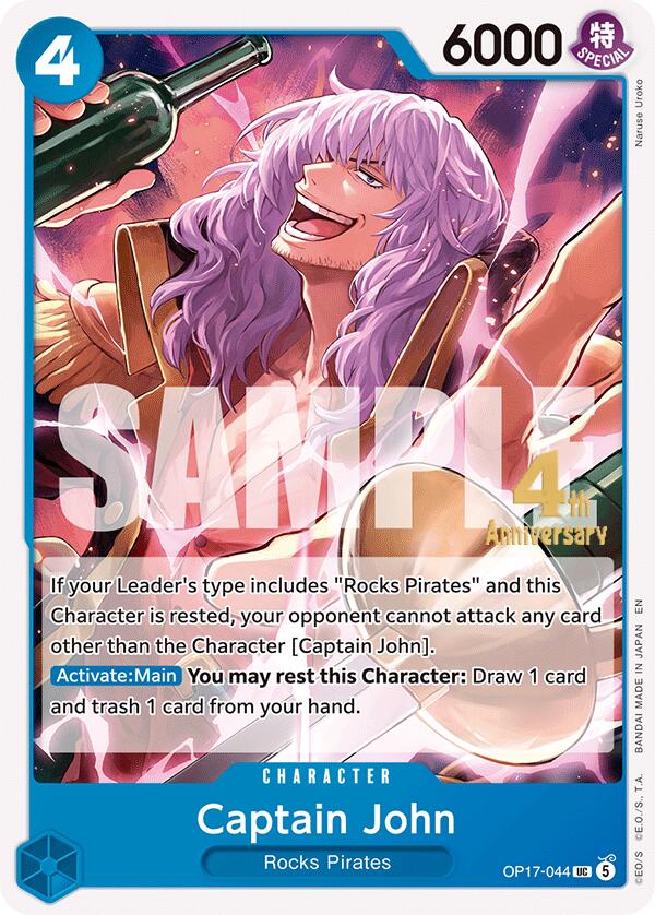 Captain John OP17-044 (The World's Strongest Warriors Release Event Cards)  | Good Games Morley