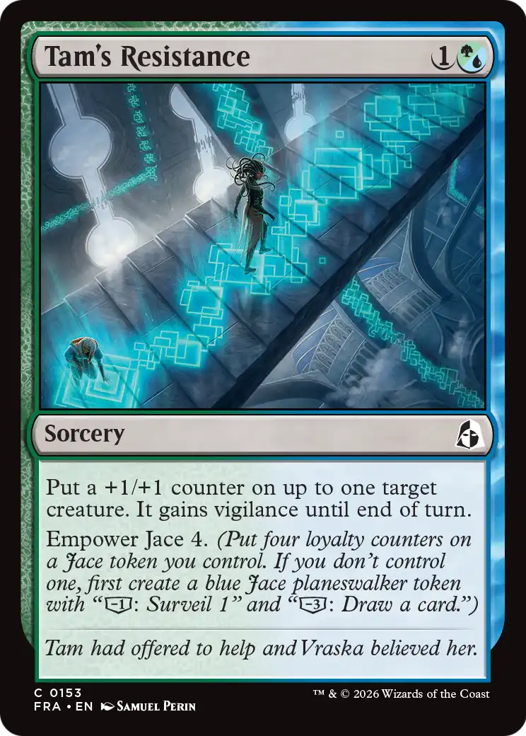 Tam's Resistance 153 (Reality Fracture)  - Foil | Good Games Morley