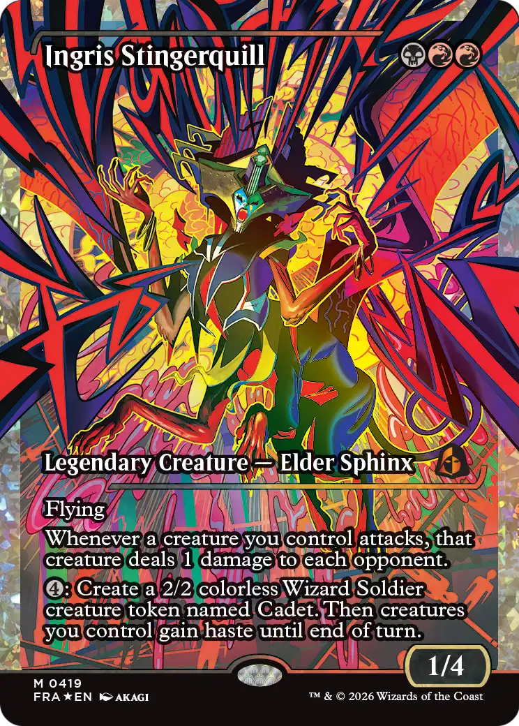 Ingris Stingerquill 419 (Reality Fracture)  - Showcase Fracture Foil | Good Games Morley