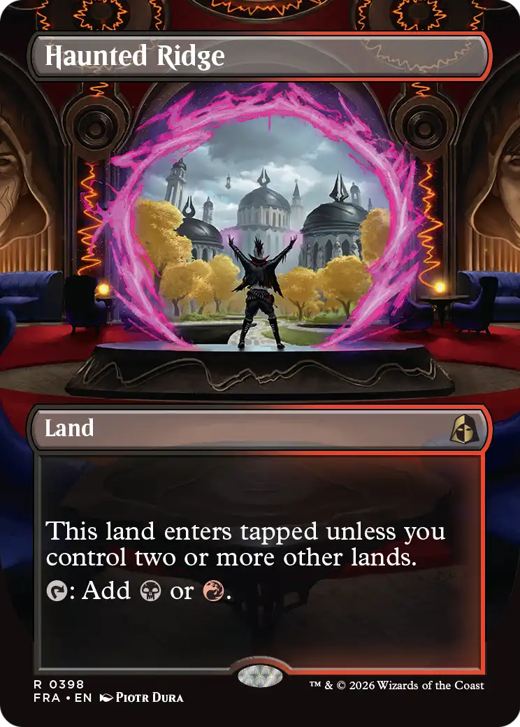 Haunted Ridge 398 (Reality Fracture)  - Borderless Foil | Good Games Morley