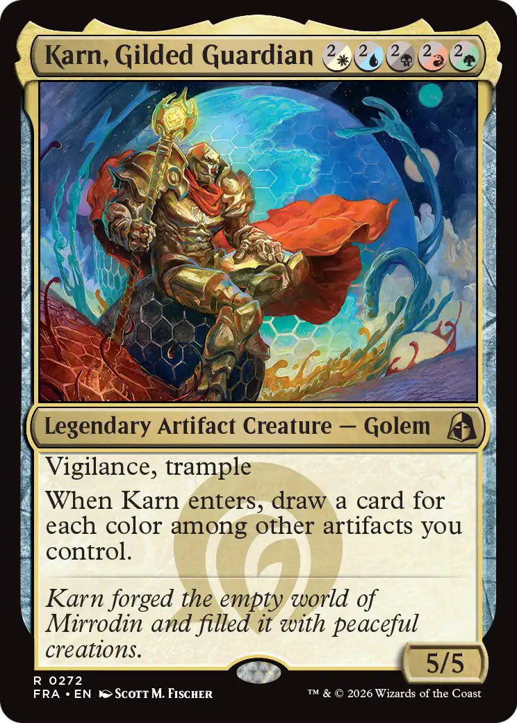 Karn, Gilded Guardian 272 (Reality Fracture)  | Good Games Morley