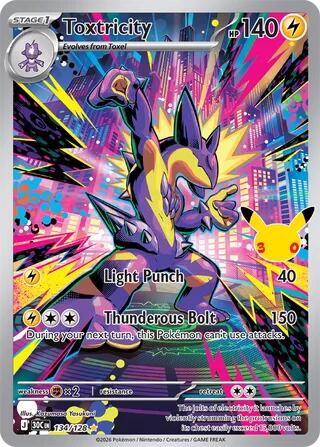 Toxtricity 134/128 (ME: 30th Celebration)  - Holofoil | Good Games Morley