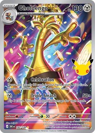 Gholdengo 142/128 (ME: 30th Celebration)  - Holofoil | Good Games Morley